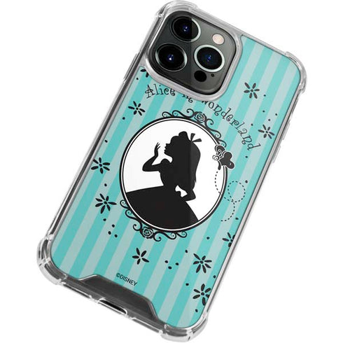 Disney Alice in Wonderland (animated) Silhouette in the Mirror iPhone 15 Pro Clear Case