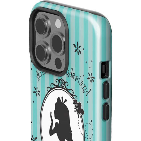 Disney Alice in Wonderland (animated) Silhouette in the Mirror iPhone 14 Pro Impact Case