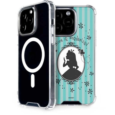 Disney Alice in Wonderland (animated) Silhouette in the Mirror iPhone 14 Pro MagSafe Case