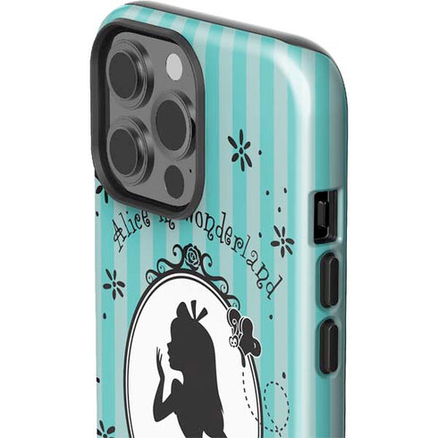 Disney Alice in Wonderland (animated) Silhouette in the Mirror iPhone 15 Pro Max Impact Case