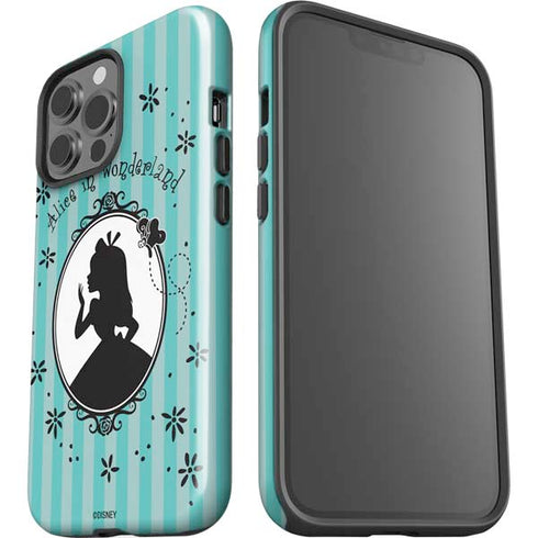 Disney Alice in Wonderland (animated) Silhouette in the Mirror iPhone 15 Pro Max Impact Case