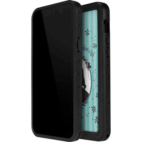 Disney Alice in Wonderland (animated) Silhouette in the Mirror iPhone 14 Pro Max Waterproof Case