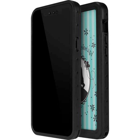 Disney Alice in Wonderland (animated) Silhouette in the Mirror iPhone 15 Plus Waterproof Case