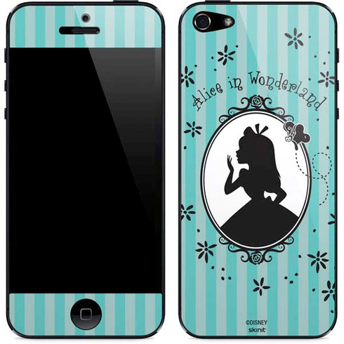 Disney Alice in Wonderland (animated) Silhouette in the Mirror iPhone 5/5s/5SE Skin