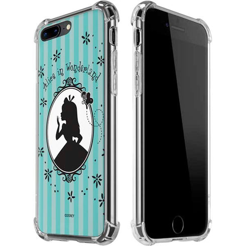 Disney Alice in Wonderland (animated) Silhouette in the Mirror iPhone 7/8 Plus Clear Case