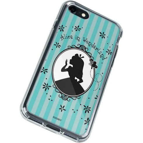 Disney Alice in Wonderland (animated) Silhouette in the Mirror iPhone SE (2nd & 3rd Gen) Clear Case