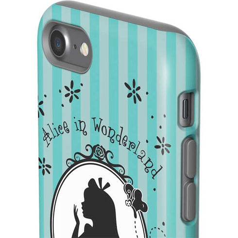 Disney Alice in Wonderland (animated) Silhouette in the Mirror iPhone SE (2nd & 3rd Gen) Pro Case