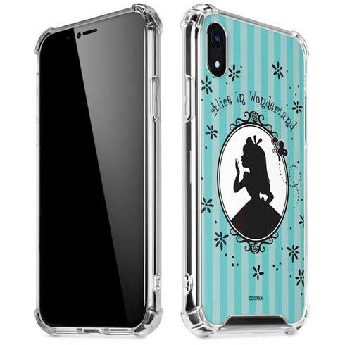 Disney Alice in Wonderland (animated) Silhouette in the Mirror iPhone XR Clear Case