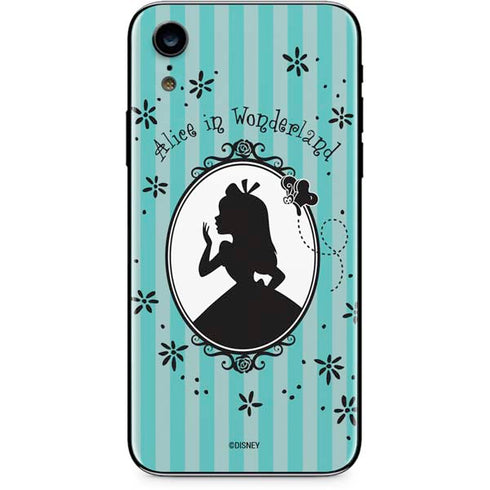 Disney Alice in Wonderland (animated) Silhouette in the Mirror iPhone XR Skin