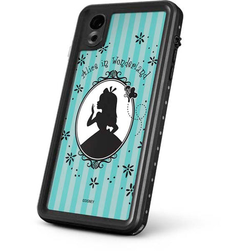 Disney Alice in Wonderland (animated) Silhouette in the Mirror iPhone XR Waterproof Case