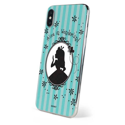 Disney Alice in Wonderland (animated) Silhouette in the Mirror iPhone XS Max Skin