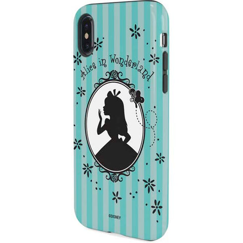 Disney Alice in Wonderland (animated) Silhouette in the Mirror iPhone XS Pro Case