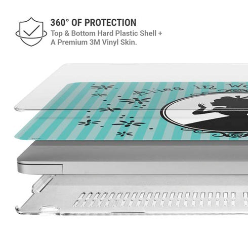 Disney Alice in Wonderland (animated) Silhouette in the Mirror MacBook Air 13in M1 (2021) Case plus Skin
