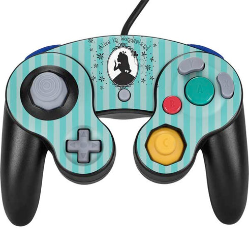 Disney Alice in Wonderland (animated) Silhouette in the Mirror Nintendo GameCube Controller Skin