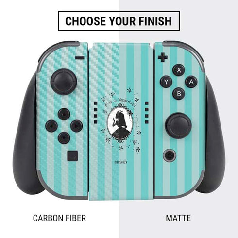 Disney Alice in Wonderland (animated) Silhouette in the Mirror Nintendo Switch Bundle Skin