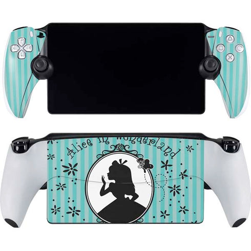 Disney Alice in Wonderland (animated) Silhouette in the Mirror PlayStation Portal Remote Player Skin