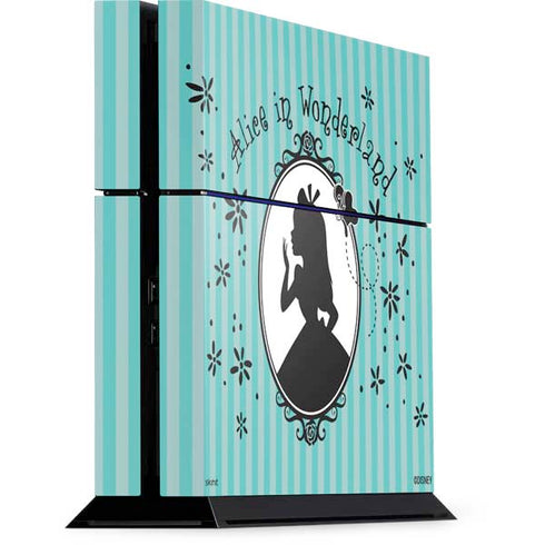 Disney Alice in Wonderland (animated) Silhouette in the Mirror PS4 Console Skin