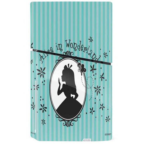 Disney Alice in Wonderland (animated) Silhouette in the Mirror PS5 Slim Disk Bundle Skin