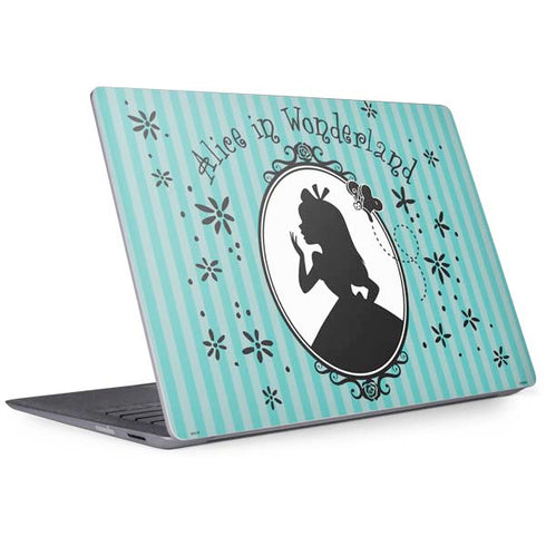 Disney Alice in Wonderland (animated) Silhouette in the Mirror Surface Laptop 2 Skin