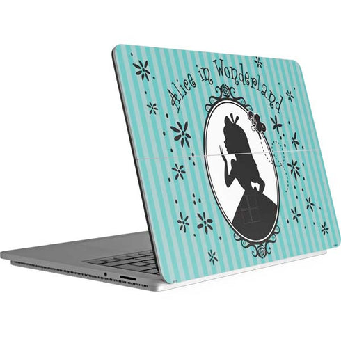 Disney Alice in Wonderland (animated) Silhouette in the Mirror Surface Laptop Studio Skin