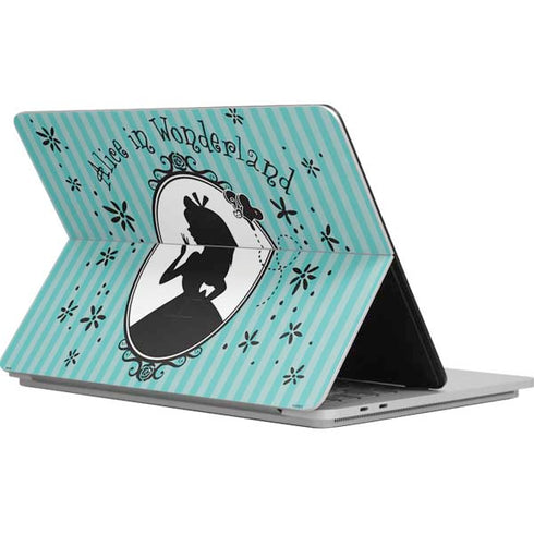 Disney Alice in Wonderland (animated) Silhouette in the Mirror Surface Laptop Studio Skin