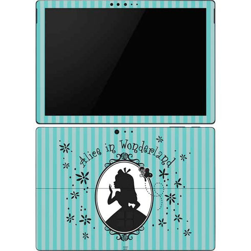 Disney Alice in Wonderland (animated) Silhouette in the Mirror Surface Pro 6 Skin