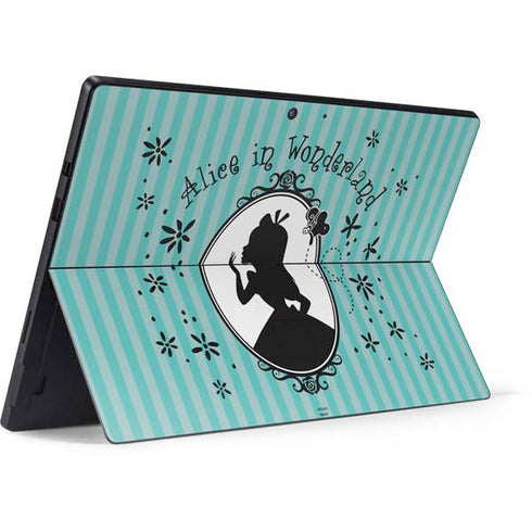 Disney Alice in Wonderland (animated) Silhouette in the Mirror Surface Pro 7 Skin