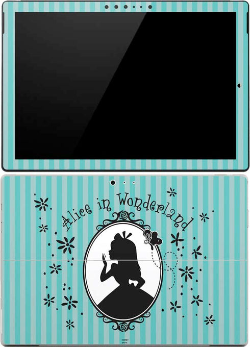 Disney Alice in Wonderland (animated) Silhouette in the Mirror Surface Pro (2017) Skin