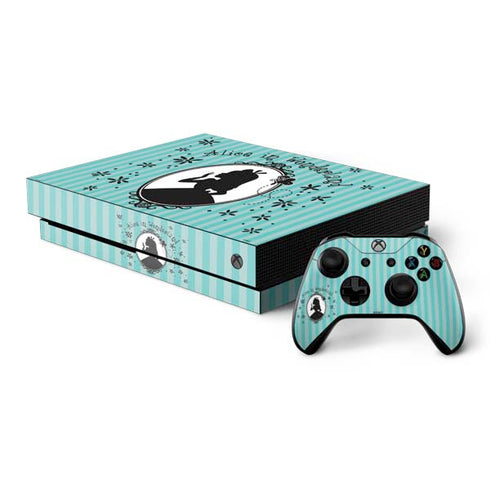Disney Alice in Wonderland (animated) Silhouette in the Mirror Xbox One X Bundle Skin