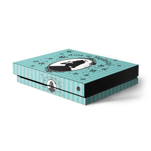 Disney Alice in Wonderland (animated) Silhouette in the Mirror Xbox One X Console Skin