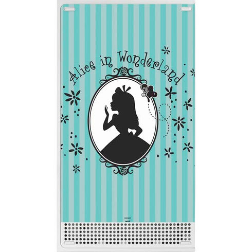 Disney Alice in Wonderland (animated) Silhouette in the Mirror Xbox Series S Console Skin