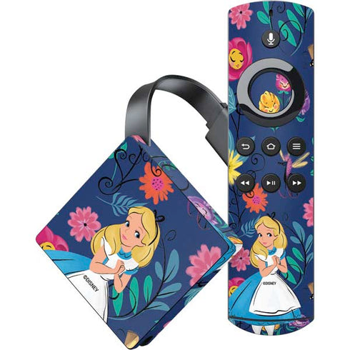 Disney Alice in Wonderland (animated) Floral Print Amazon Fire TV Skin