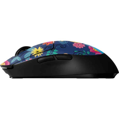 Disney Alice in Wonderland (animated) Floral Print G Pro Wireless Gaming Mouse Skin