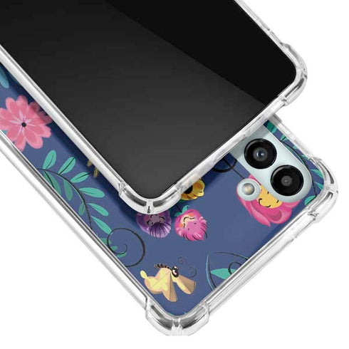 Disney Alice in Wonderland (animated) Floral Print Galaxy A13 5G Clear Case