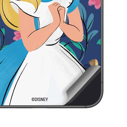 Disney Alice in Wonderland (animated) Floral Print Galaxy A14 5G Skin