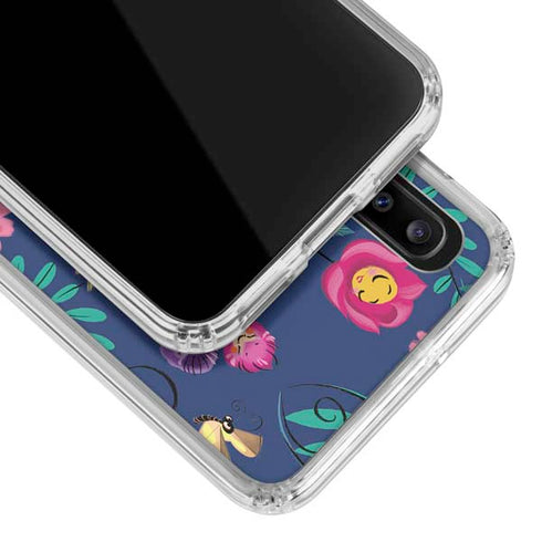 Disney Alice in Wonderland (animated) Floral Print Galaxy A30 Clear Case