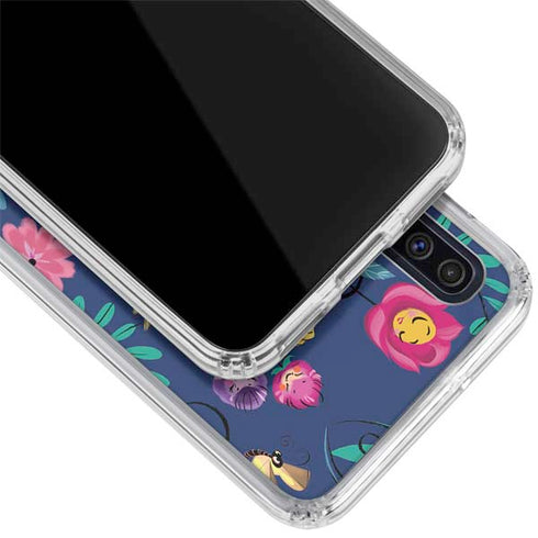 Disney Alice in Wonderland (animated) Floral Print Galaxy A50 Clear Case