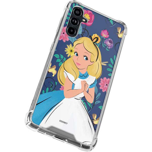Disney Alice in Wonderland (animated) Floral Print Galaxy A54 5G Clear Case