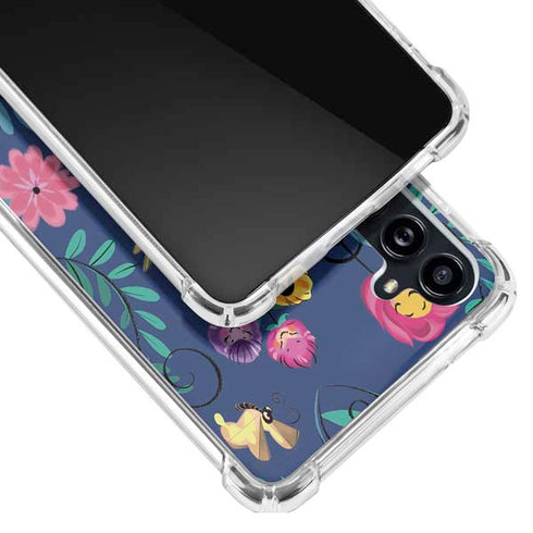 Disney Alice in Wonderland (animated) Floral Print Galaxy A54 5G Clear Case