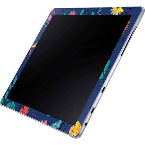Disney Alice in Wonderland (animated) Floral Print Galaxy Book 12in Skin