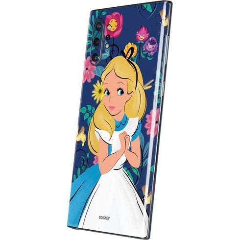 Disney Alice in Wonderland (animated) Floral Print Galaxy Note 10 Plus Skin