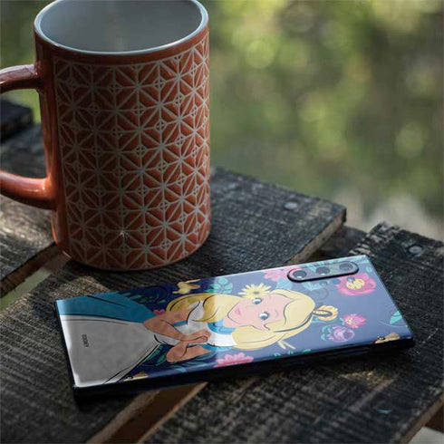 Disney Alice in Wonderland (animated) Floral Print Galaxy Note 10 Plus Skin
