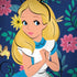 Disney Alice in Wonderland (animated) Floral Print Galaxy Note 8 Skin