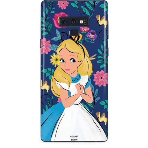 Disney Alice in Wonderland (animated) Floral Print Galaxy Note 9 Skin