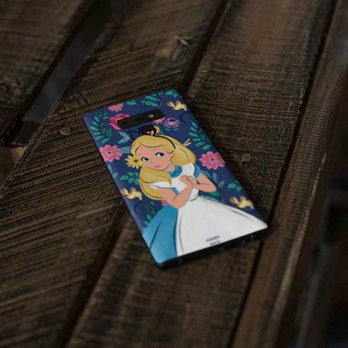 Disney Alice in Wonderland (animated) Floral Print Galaxy Note 9 Skin