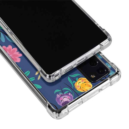 Disney Alice in Wonderland (animated) Floral Print Galaxy Note20 5G Clear Case