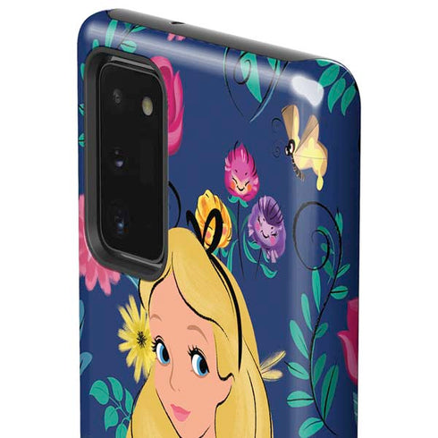 Disney Alice in Wonderland (animated) Floral Print Galaxy Note20 5G Pro Case