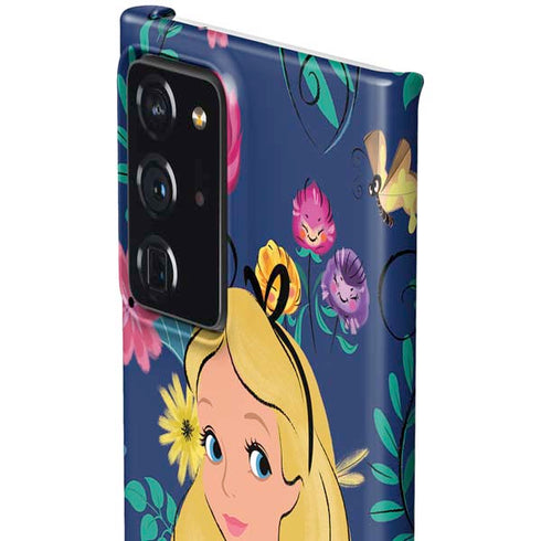 Disney Alice in Wonderland (animated) Floral Print Galaxy Note20 Ultra 5G Lite Case