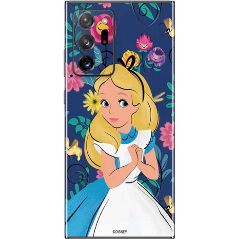 Disney Alice in Wonderland (animated) Floral Print Galaxy Note20 Ultra 5G Skin