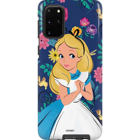 Disney Alice in Wonderland (animated) Floral Print Galaxy S20 Plus Pro Case